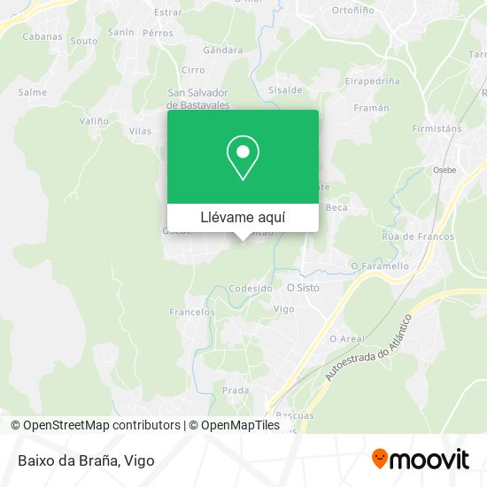 Mapa Baixo da Braña