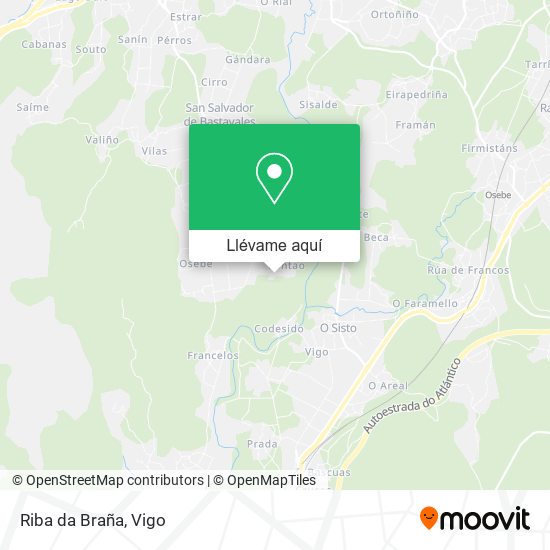 Mapa Riba da Braña