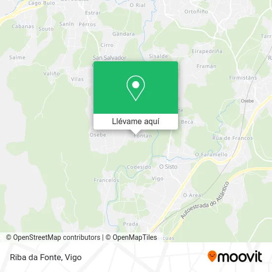 Mapa Riba da Fonte