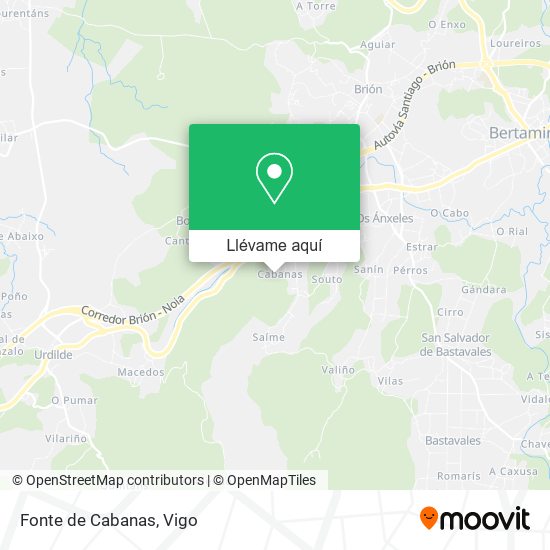 Mapa Fonte de Cabanas