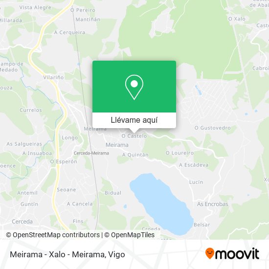 Mapa Meirama - Xalo - Meirama