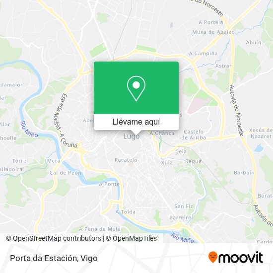 Mapa Porta da Estación