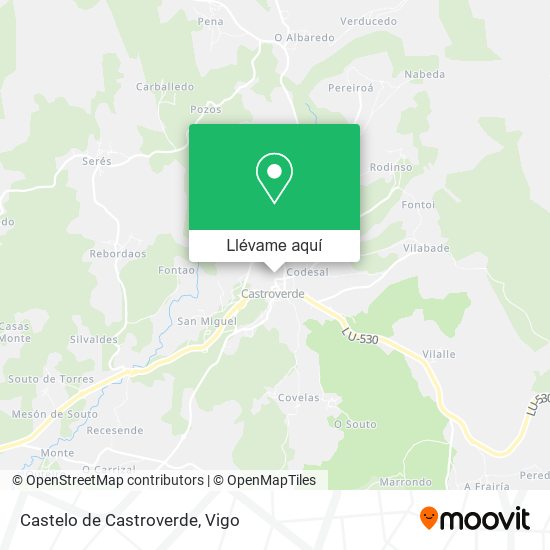 Mapa Castelo de Castroverde