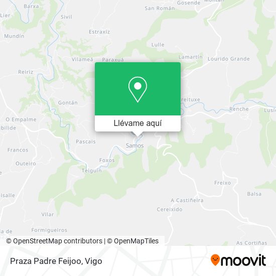 Mapa Praza Padre Feijoo