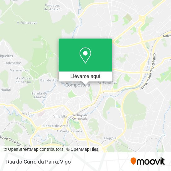 Mapa Rúa do Curro da Parra