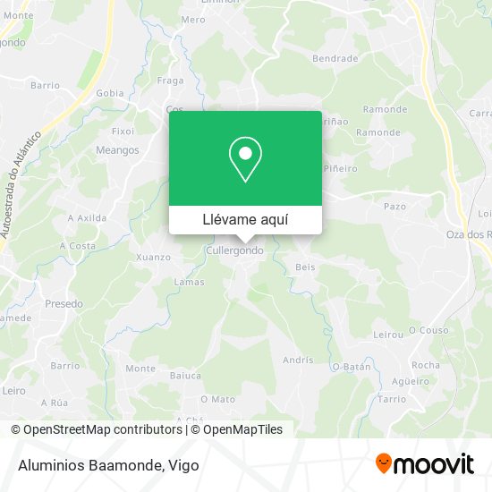 Mapa Aluminios Baamonde