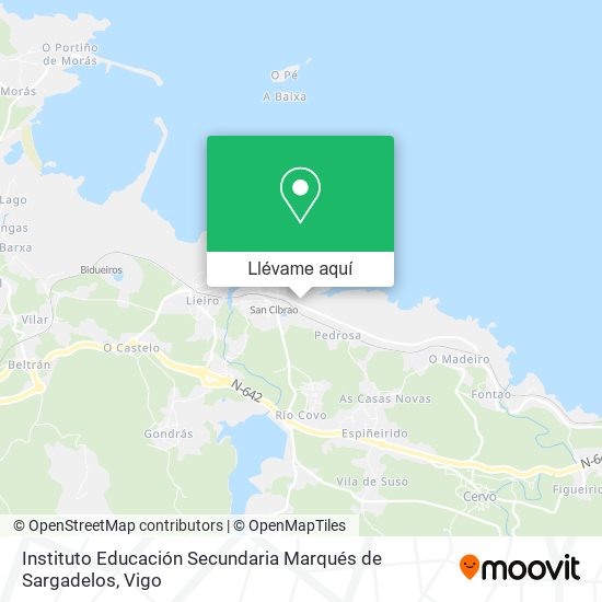 Mapa Instituto Educación Secundaria Marqués de Sargadelos