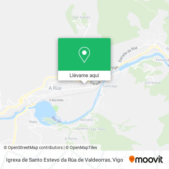 Mapa Igrexa de Santo Estevo da Rúa de Valdeorras