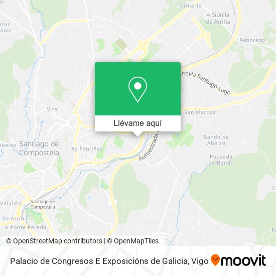 Mapa Palacio de Congresos E Exposicións de Galicia