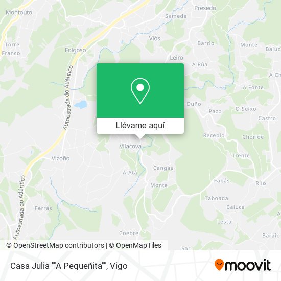 Mapa Casa Julia ""A Pequeñita""