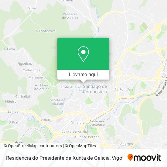 Mapa Residencia do Presidente da Xunta de Galicia