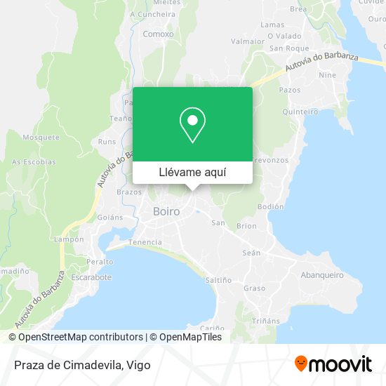 Mapa Praza de Cimadevila