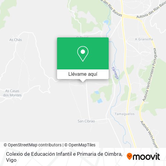 Mapa Colexio de Educación Infantil e Primaria de Oimbra