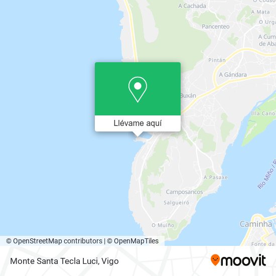 Mapa Monte Santa Tecla Luci