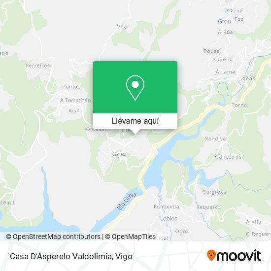 Mapa Casa D'Asperelo Valdolimia