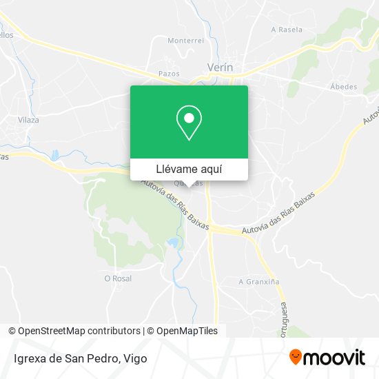 Mapa Igrexa de San Pedro