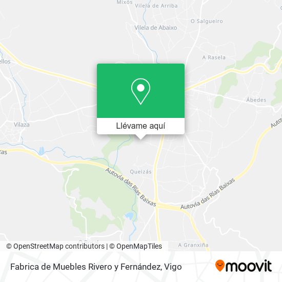 Mapa Fabrica de Muebles Rivero y Fernández