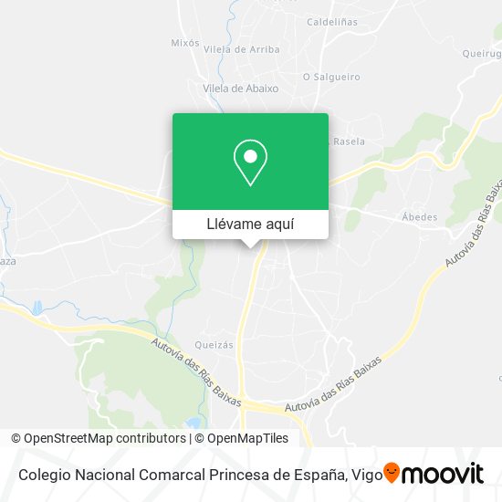 Mapa Colegio Nacional Comarcal Princesa de España