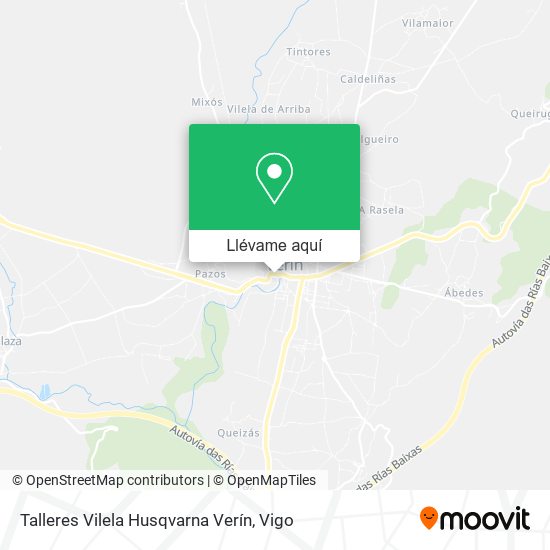 Mapa Talleres Vilela Husqvarna Verín