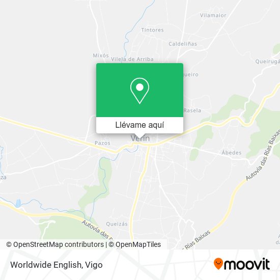 Mapa Worldwide English