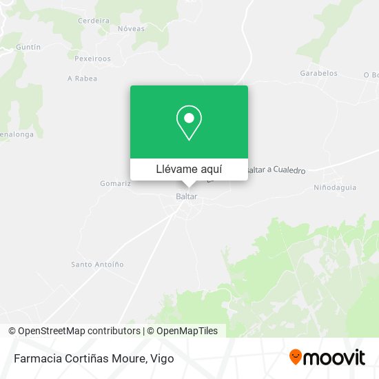 Mapa Farmacia Cortiñas Moure