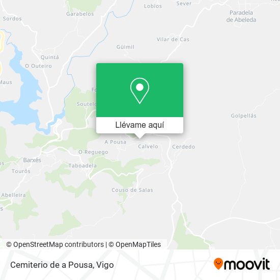 Mapa Cemiterio de a Pousa