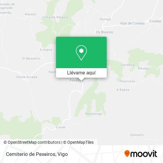 Mapa Cemiterio de Pexeiros