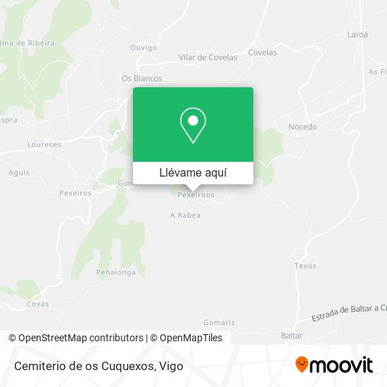 Mapa Cemiterio de os Cuquexos