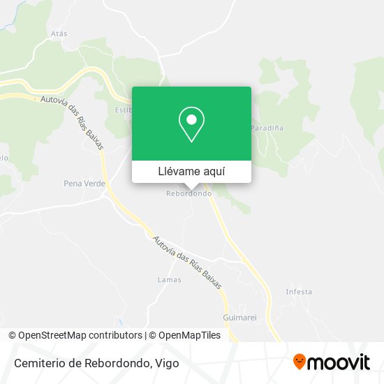 Mapa Cemiterio de Rebordondo