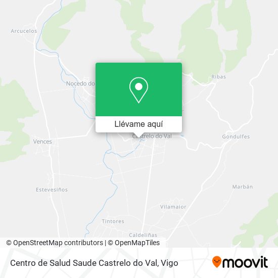 Mapa Centro de Salud Saude Castrelo do Val
