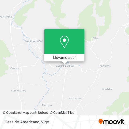 Mapa Casa do Americano