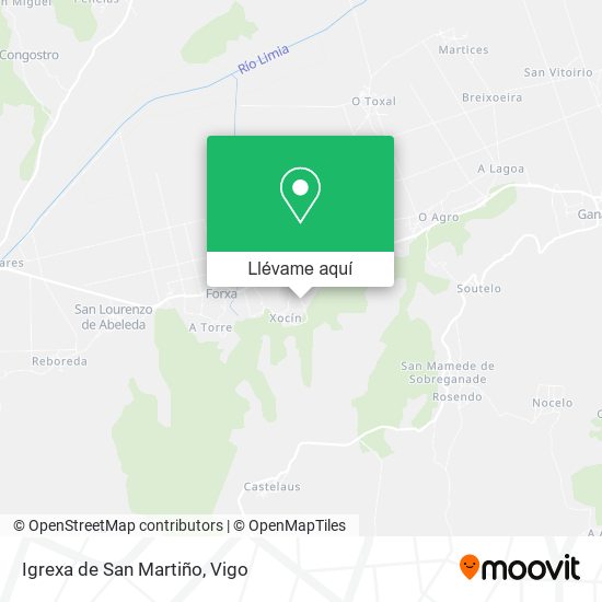 Mapa Igrexa de San Martiño