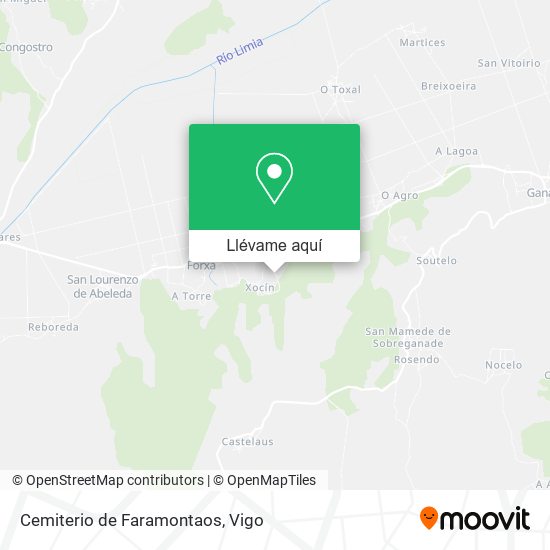 Mapa Cemiterio de Faramontaos