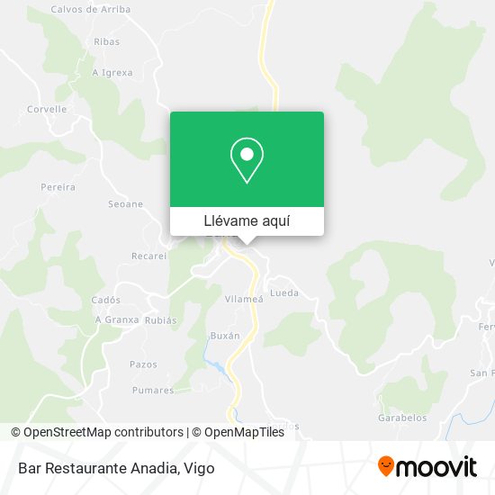 Mapa Bar Restaurante Anadia
