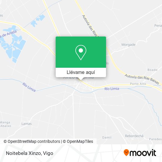 Mapa Noitebela Xinzo