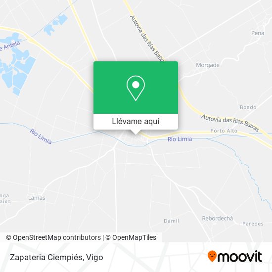 Mapa Zapateria Ciempiés