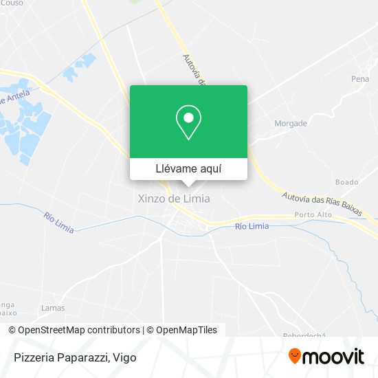 Mapa Pizzeria Paparazzi