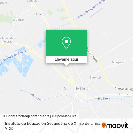 Mapa Instituto de Educación Secundaria de Xinzo de Limia