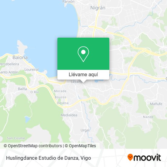 Mapa Huslingdance Estudio de Danza