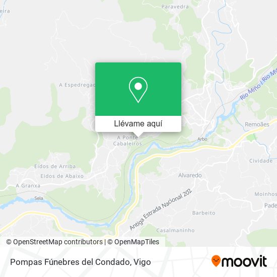 Mapa Pompas Fúnebres del Condado