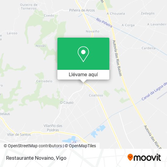 Mapa Restaurante Novaino