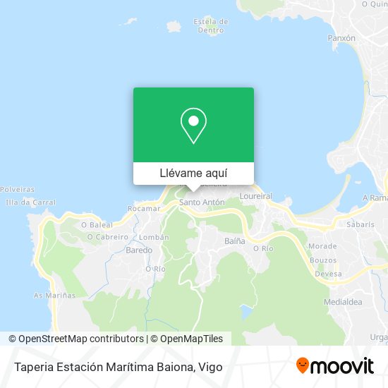 Mapa Taperia Estación Marítima Baiona
