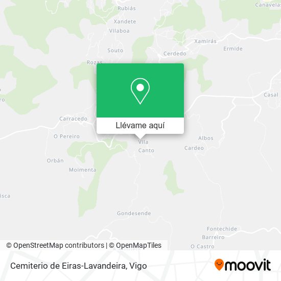 Mapa Cemiterio de Eiras-Lavandeira