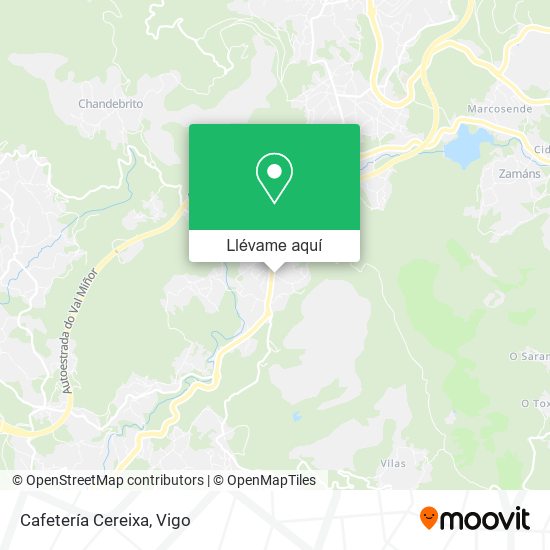 Mapa Cafetería Cereixa