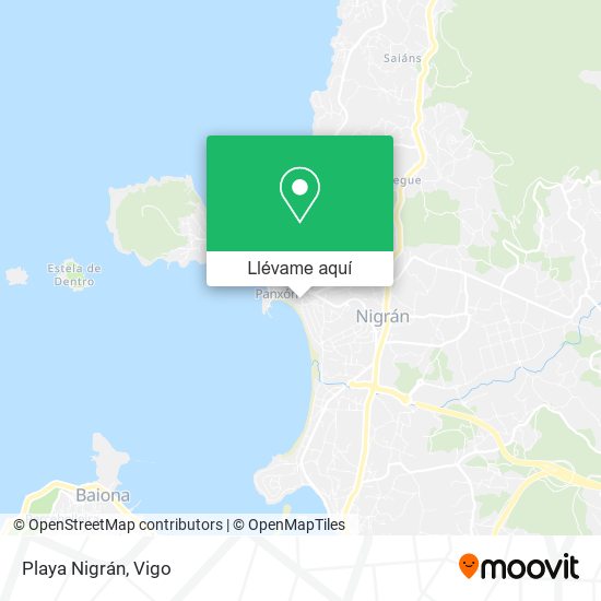 Mapa Playa Nigrán