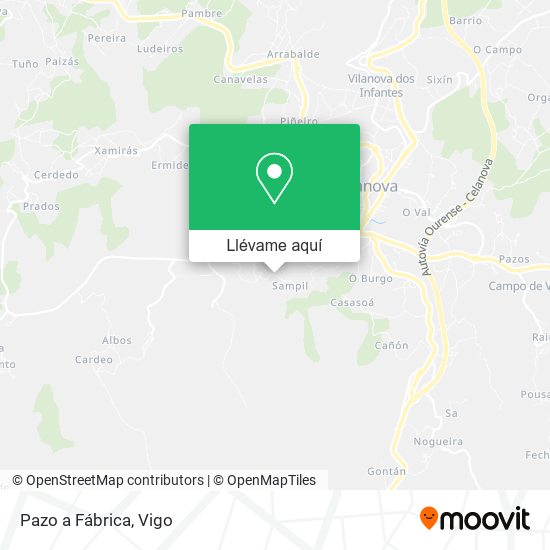 Mapa Pazo a Fábrica
