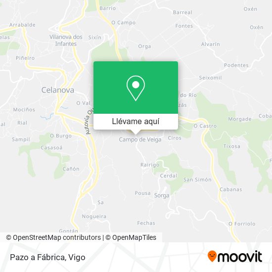 Mapa Pazo a Fábrica