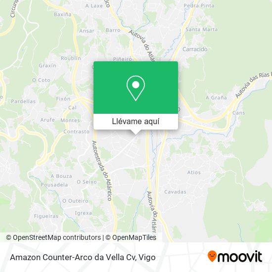 Mapa Amazon Counter-Arco da Vella Cv