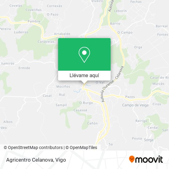 Mapa Agricentro Celanova