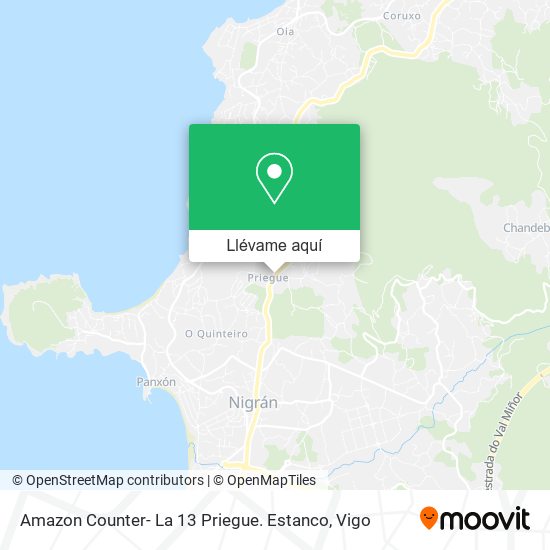 Mapa Amazon Counter- La 13 Priegue. Estanco